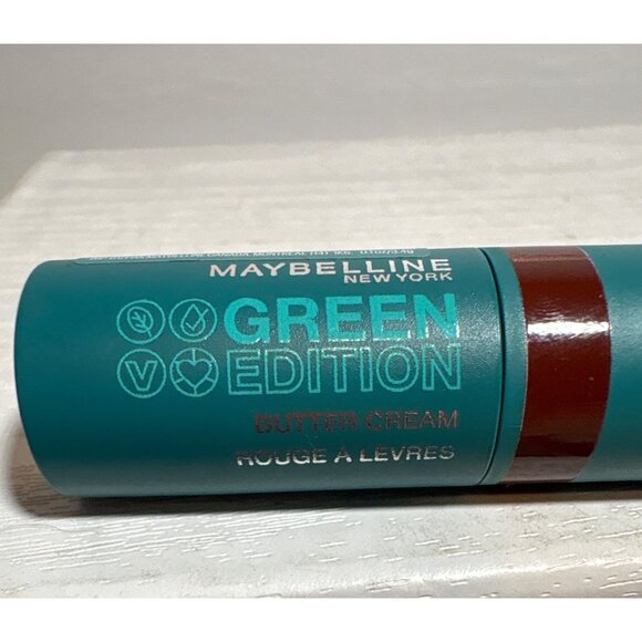 Maybelline Green Edition Butter Cream Lipstick 020 Forest Vegan Formula - Picture 3 of 4